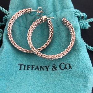 Tiffany Somerset Mesh hoop earrings